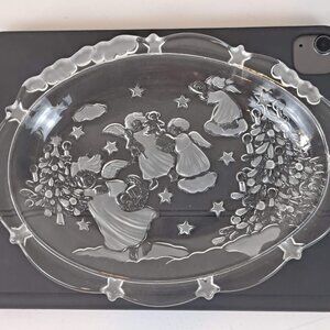 Mikasa Holiday Lights Oval Shaped Sweet/Candy Dish made in Germany IOB